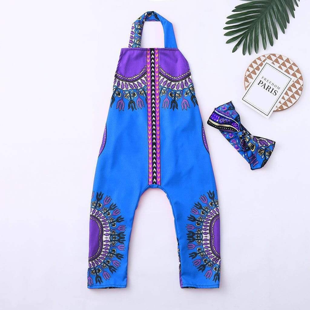Mindful Yard Baby Romper Blue / 4T Cute Baby Girl Colorful Romper