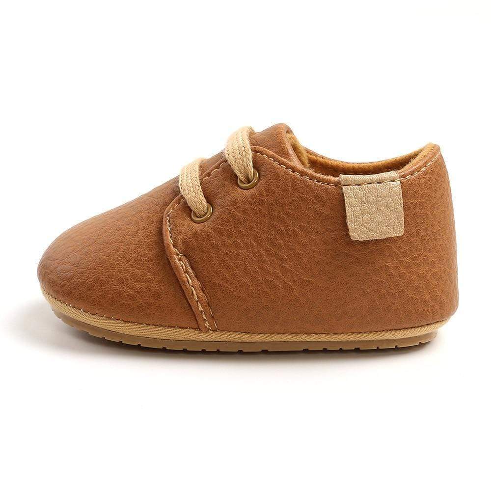 Mindful Yard First Walkers Dark Brown / 13-18M Luxury Soft Leather First Walkers Baby Shoes