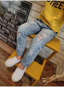 Mindful Yard Jeans Blue / 3T Fashionable Children Ripped Denim Jeans