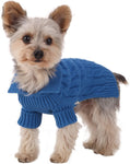 Medium Blue Aran Dog Sweater - Size #12