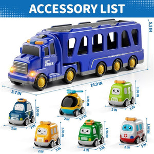 Ultimate 5-in-1 & 7-in-1 Construction Car Truck Toy Set – Perfect Birthday Gift for Kids!.