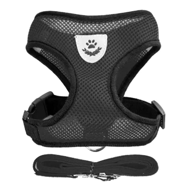 Mindful Yard Adjustable Vest Pet Harness Black / L Adjustable Vest Pet Harness