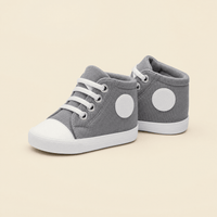 Mindful Yard Baby Shoes A01-Grey / 6-12 Months Infant First Walkers High-Top Canvas Denim Infants Shoes