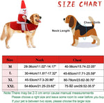 Clearance Christmas Dog Costume Funny Dog Christmas Santa Claus Costume Riding on Dog Pet Cat Christmas Holiday Outfit Pet Christmas Clothes Dressing up for Halloween Christmas Party(Large).