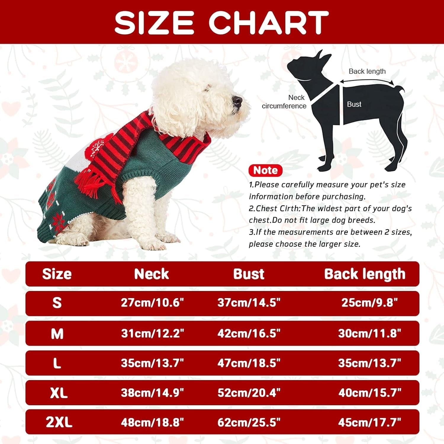 Dog Christmas Sweater Knitted Snowman Soft Comfortable Pet Clothes Winter New Year Jumpsuit Pjs for Small Medium Large Pets Dogs Outfits Large Snowman.