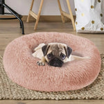 Calming Anti-Anxiety Donut Bed for Dogs and Cats.