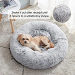 Calming Anti-Anxiety Donut Bed for Dogs and Cats.