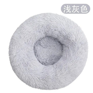 Mindful Yard Dog Donut Bed Light Gray / Dia 40cm Calming Anti-Anxiety Donut Bed for Dogs and Cats