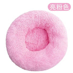 Mindful Yard Dog Donut Bed Pink / Dia 40cm Calming Anti-Anxiety Donut Bed for Dogs and Cats