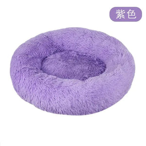 Calming Anti-Anxiety Donut Bed for Dogs and Cats.