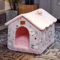 Mindful Yard Foldable Pet House Foldable Pets Dog House With Kennel Bed