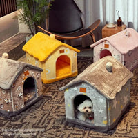 Mindful Yard Foldable Pet House Foldable Pets Dog House With Kennel Bed