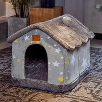 Mindful Yard Foldable Pet House Foldable Pets Dog House With Kennel Bed