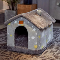 Mindful Yard Foldable Pet House Foldable Pets Dog House With Kennel Bed