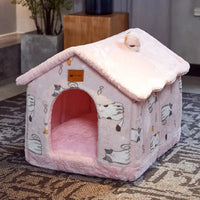 Mindful Yard Foldable Pet House Foldable Pets Dog House With Kennel Bed