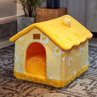 Mindful Yard Foldable Pet House Foldable Pets Dog House With Kennel Bed