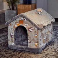 Mindful Yard Foldable Pet House Foldable Pets Dog House With Kennel Bed