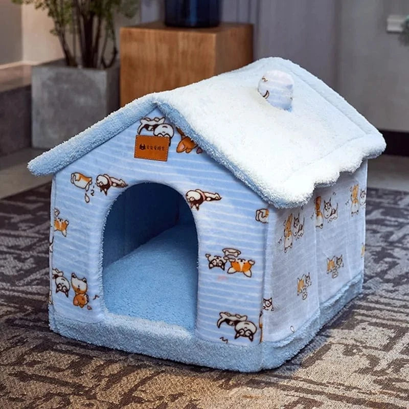 Mindful Yard Foldable Pet House Foldable Pets Dog House With Kennel Bed