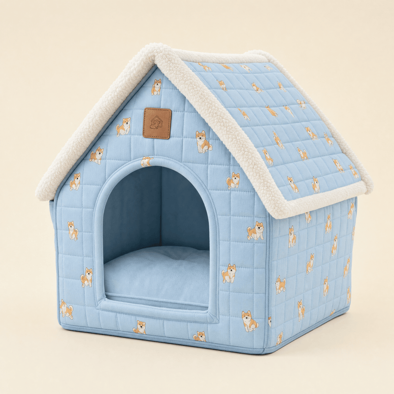 Mindful Yard Foldable Pet House Foldable Pets Dog House With Kennel Bed
