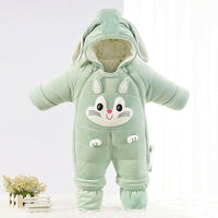 Newborn Baby Down One-piece Cotton Clothes.