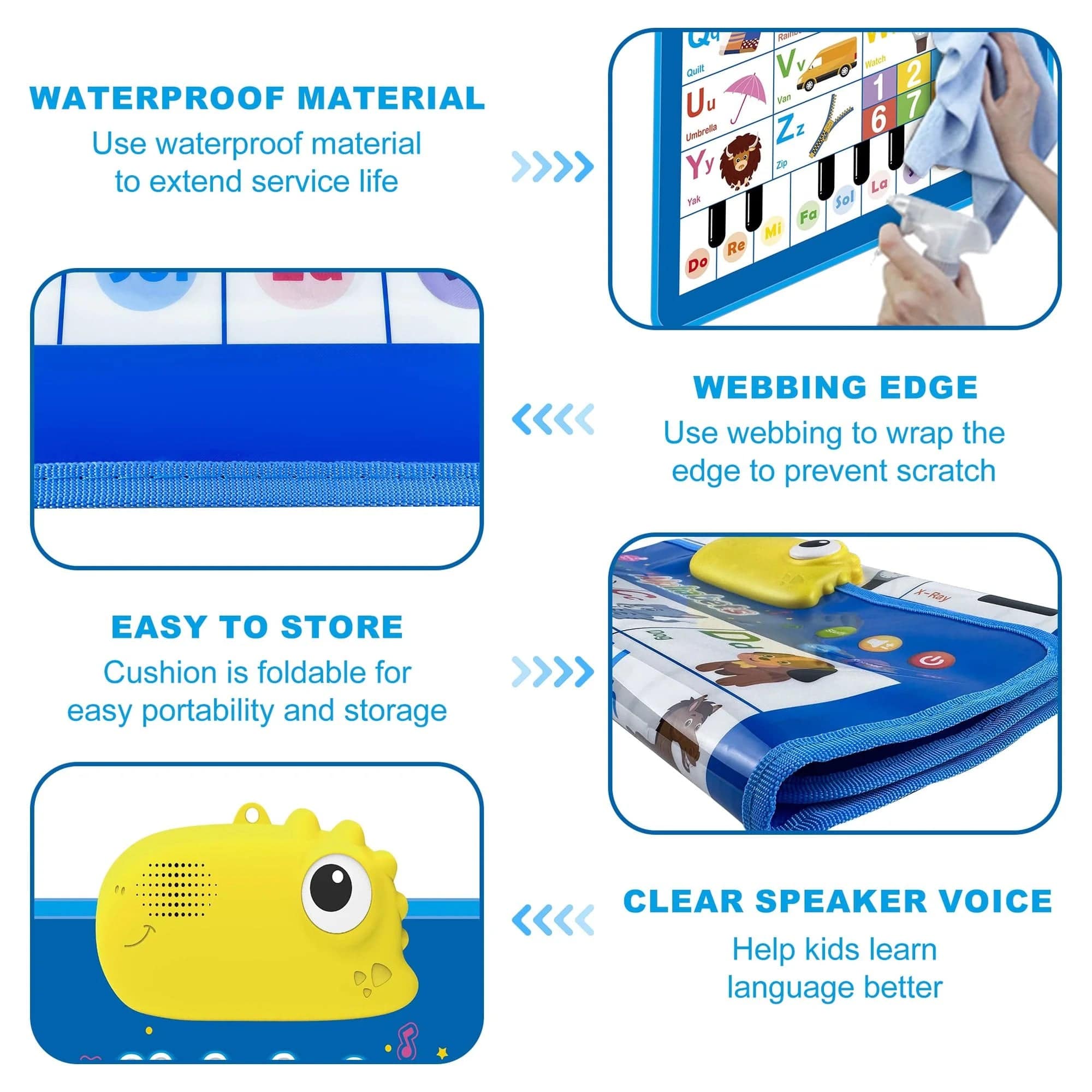 Electronic Alphabet Wall Chart - Educational ABC Learning Toy for Ages 2 to 4, Ideal for Chore Chart and Skill Development.