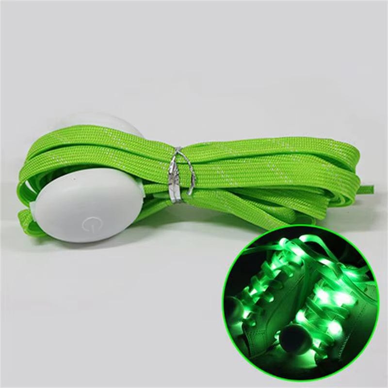 2 Pcs LED Sport Luminous Shoelaces Glow Shoe Strings.