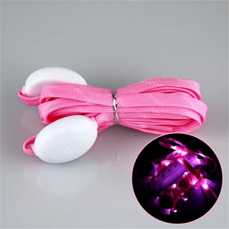 2 Pcs LED Sport Luminous Shoelaces Glow Shoe Strings.