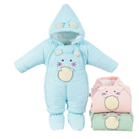 Newborn Baby Down One-piece Cotton Clothes.