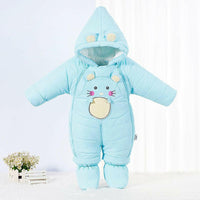Newborn Baby Down One-piece Cotton Clothes.