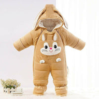 Newborn Baby Down One-piece Cotton Clothes.