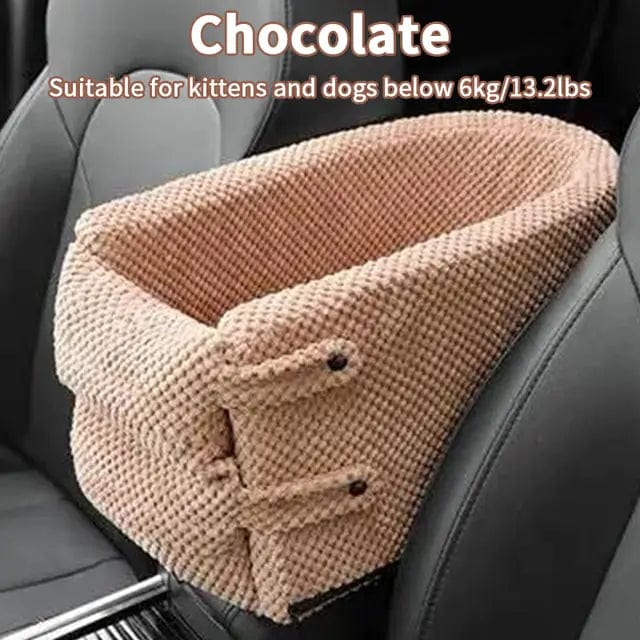 Mindful Yard pet car seater Chocolate / 42x20x22cm Portable Pet Car Seat Booster