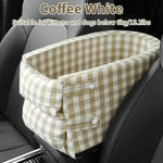 Mindful Yard pet car seater Coffee White / 42x20x22cm Portable Pet Car Seat Booster