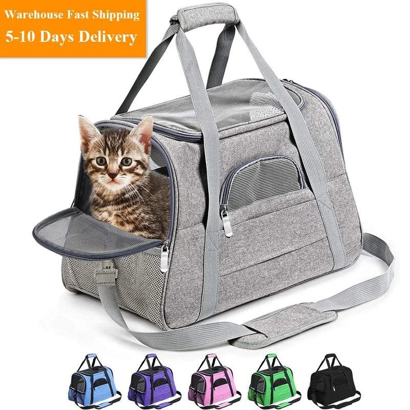 Mindful Yard Pet Carrier Travel Bag Pet Messenger Carrier Travel Bag
