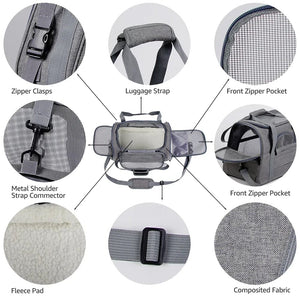 Pet Messenger Carrier Travel Bag.