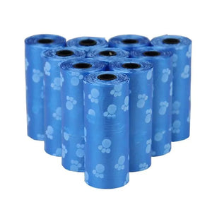 Mindful Yard Pet Poop Disposable Bags 5 Roll Blue Pet Poop Disposable Bags