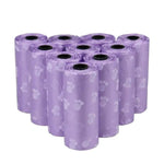 Mindful Yard Pet Poop Disposable Bags 5 Roll Purple Pet Poop Disposable Bags