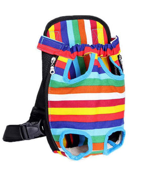 Mindful Yard Pet Portable Backpack Rainbow Canvas / Xl-In 9Kg Adjustable Cat Carrier Bag Pet Double Shoulder Backpack Portable Bag Outdoor Travel Camping Hiking Cat Bag Dog Bag