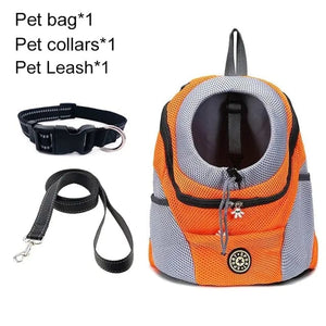 Mindful Yard Pet Travel Carrier Bag Orange Set / L for 10-13kg Pet Travel Carrier Bag