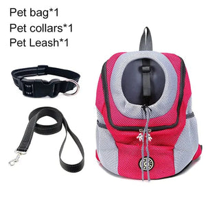 Mindful Yard Pet Travel Carrier Bag Rose red set / L for 10-13kg Pet Travel Carrier Bag