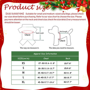 Small Dog Pet Cat Christmas Costume Sweater, Pet Supplies Costume Xmas Clothes Dog Jumpers Snowflake Elk Pattern Christmas Outfits for Dogs Puppy Kitten Cats (Large, Red Snowflake).