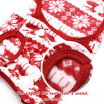 Small Dog Pet Cat Christmas Costume Sweater, Pet Supplies Costume Xmas Clothes Dog Jumpers Snowflake Elk Pattern Christmas Outfits for Dogs Puppy Kitten Cats (Large, Red Snowflake).