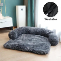 Mindful Yard Round Dark Gray Zip / Medium Washable Pet Sofa