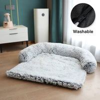 Mindful Yard Round Grey Zip / Medium Washable Pet Sofa