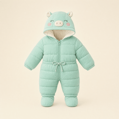Mindful Yard Snow Wear Mindful Yard Hooded Down Baby Snowsuit