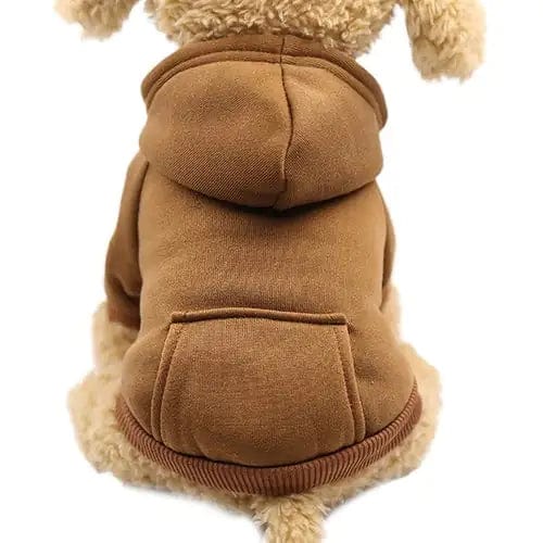 Mindful Yard Soft Fleece Pet Dog Hoodie Brown / L Soft Fleece Pet Dog Hoodie