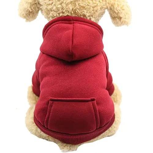 Mindful Yard Soft Fleece Pet Dog Hoodie Red / L Soft Fleece Pet Dog Hoodie