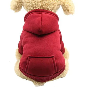 Mindful Yard Soft Fleece Pet Dog Hoodie Red / XL Soft Fleece Pet Dog Hoodie