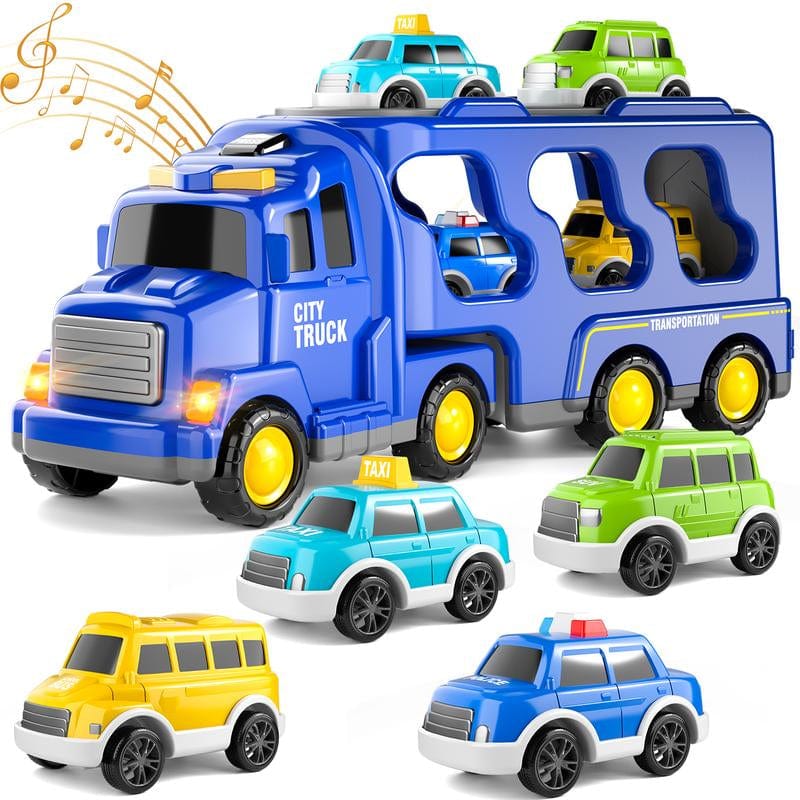 Ultimate 5-in-1 & 7-in-1 Construction Car Truck Toy Set – Perfect Birthday Gift for Kids!.