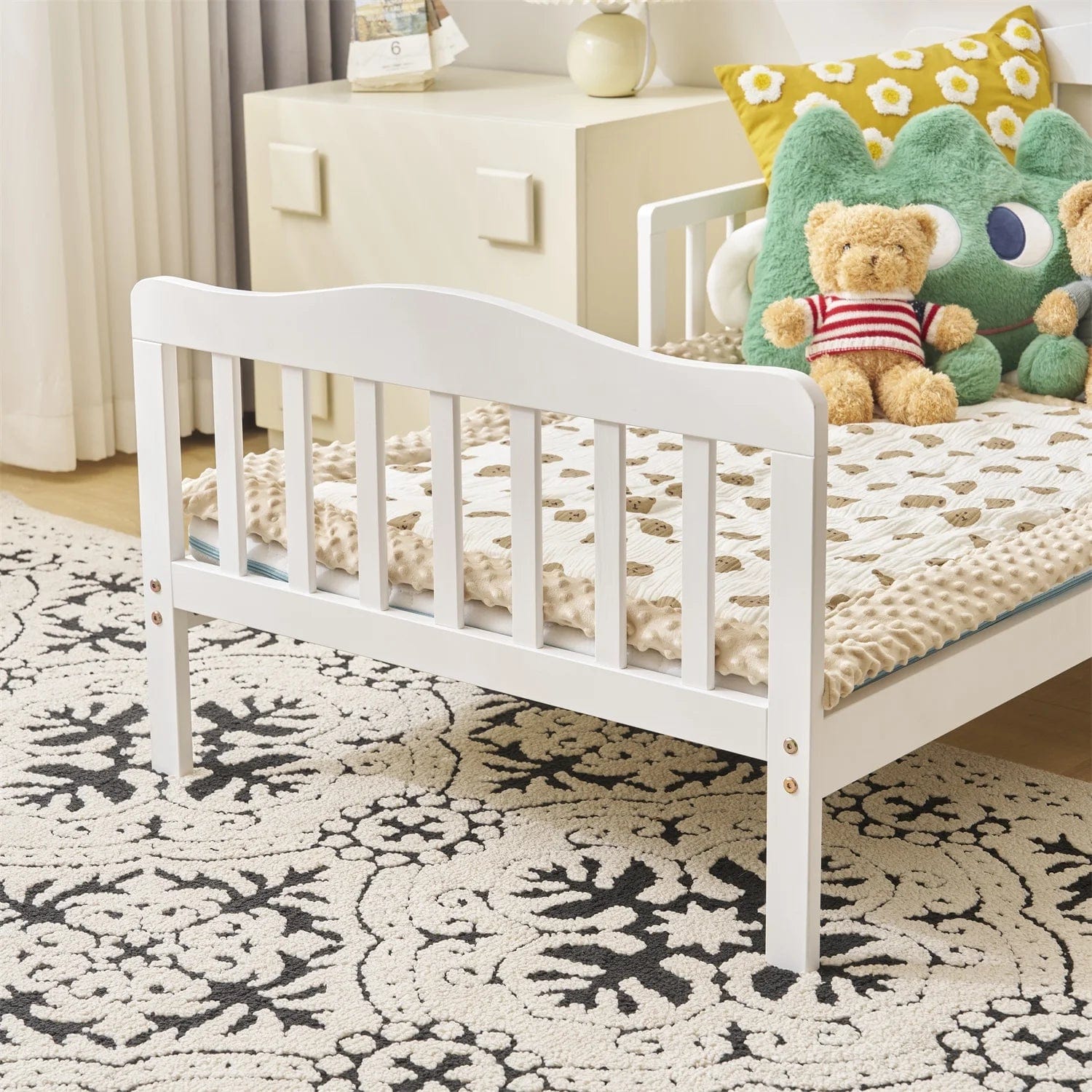 Baby Toddler Bed Kids Children Wood Bedroom Furniture Baby Relax Boys Girls.