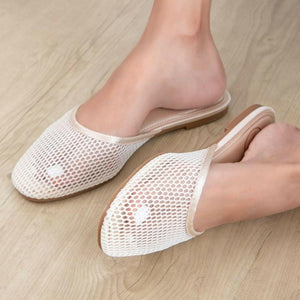 Stylish women's footwear with slip-on design and breathable mesh material